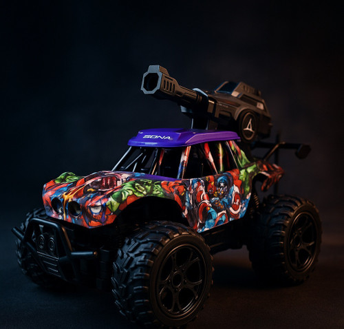 ماشین کنترلی تیر انداز جنگی مدل SBY WARS OFF-ROAD مقیاس 1:16 با ریموت کنترل و باتری شارژی