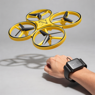 هلیکوپتر کنترلی + دارای ساعت مچی برای پرواز FPV